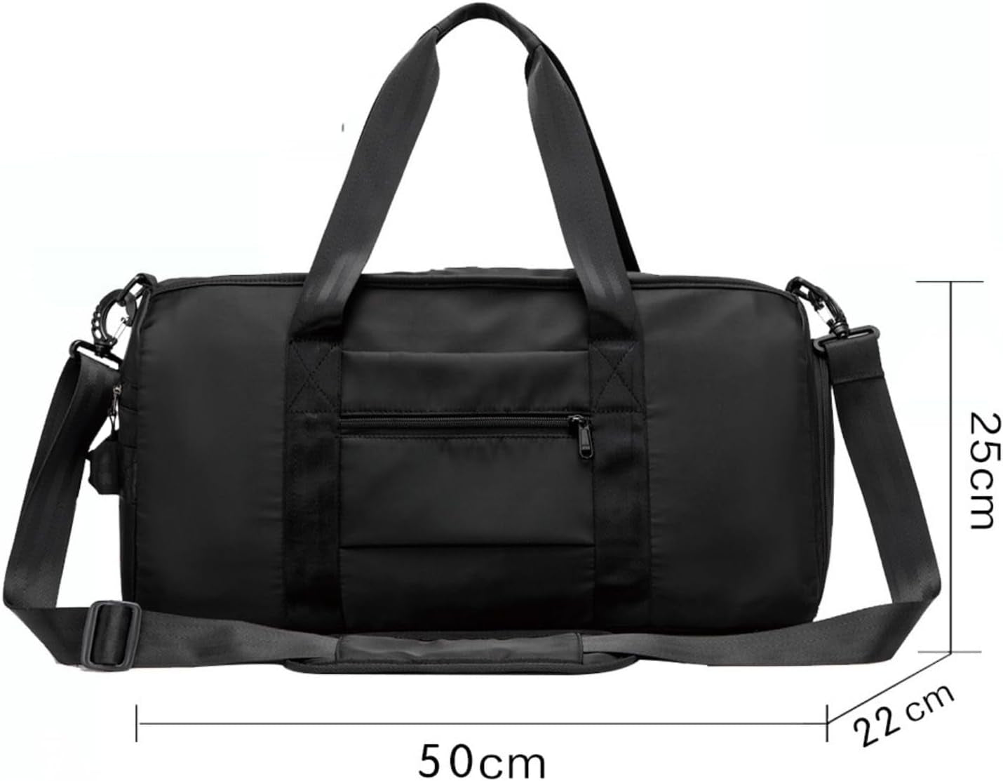 Sport & Reisetasche Schwarz, Sport Duffel Bag Mit Schuhfach & Nass Fach, Wasserdichte Sporttasche, Große Gepäcktasche Für Teenies, Herren & Damen, Fitness, Urlaub & Reisen