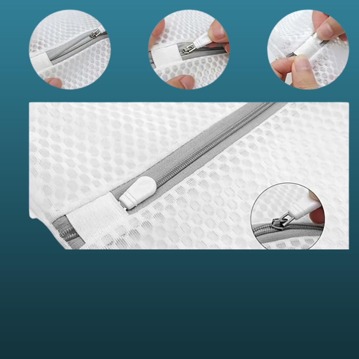 MADAME GONGO Wäschenetz 6er Set – Wäschesäcke für Waschmaschine & Trockner, ideal für Pullover, Hemden, BH, Blusen, Strümpfe, Unterwäsche, Socken, Babywäsche – Schutz vor Beschädigung & Verformung